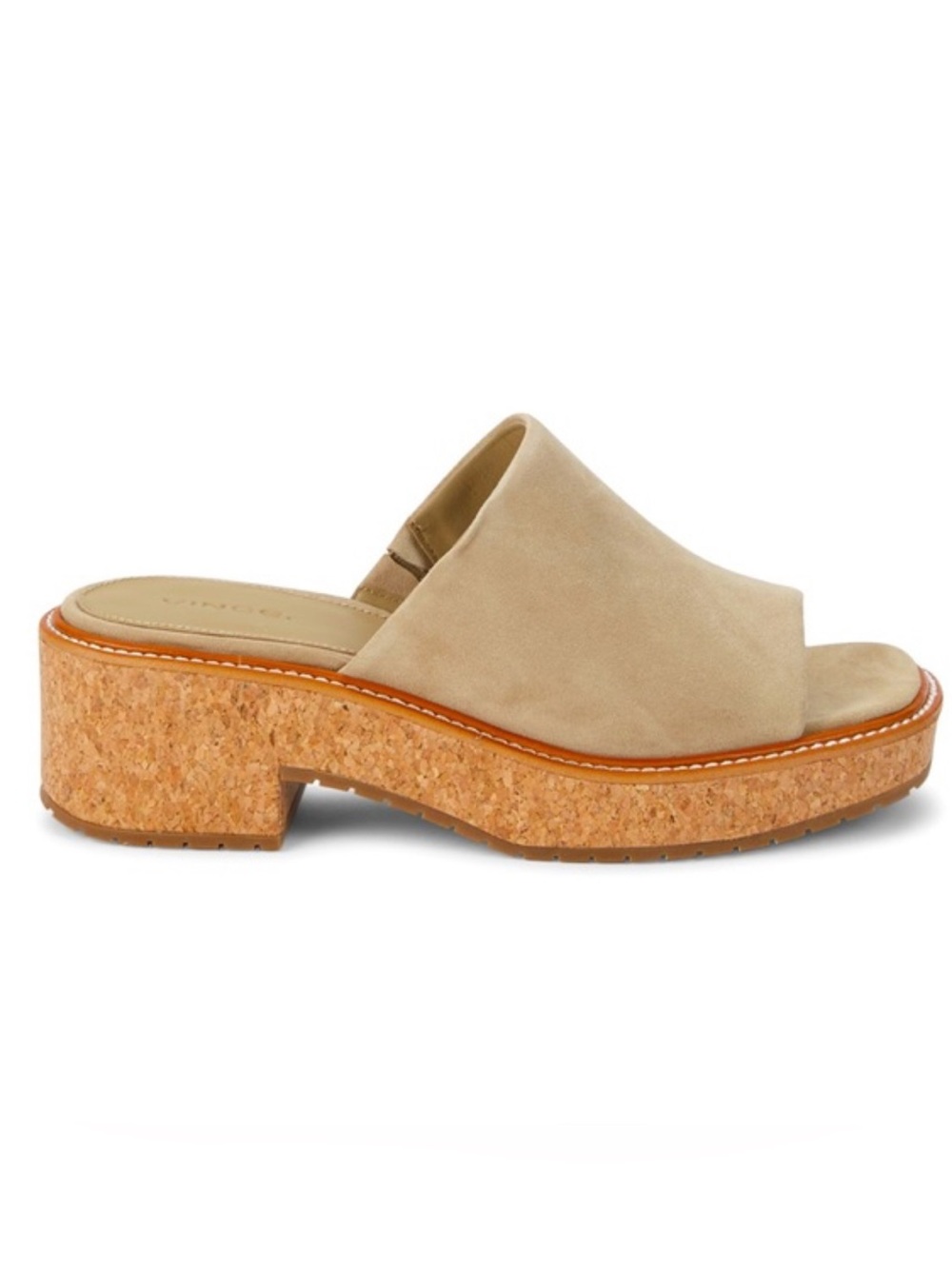 Vince Maddy-B Suede Cork Platform Sandals 9.5